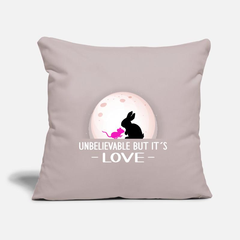 valentinstag patchwork rabbit unbelievable love mouse Sofa pillowcase 17,3'' x 17,3'' (45 x 45 cm)