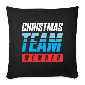 Christmas Team - Sofa pillowcase 17,3'' x 17,3'' (45 x 45 cm) - black - Front
