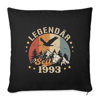 Legendary Since 1993 Vintage Vintage Birthday - Sofa pillowcase 17,3'' x 17,3'' (45 x 45 cm) - black - Front