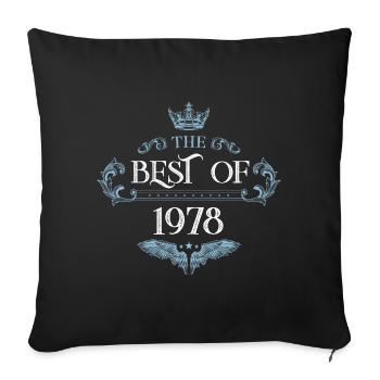 1978 best of - Sofa pillowcase 17,3'' x 17,3'' (45 x 45 cm) - black - Front
