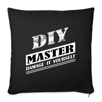 DIY Master - Sofakissenbezug 45 x 45 cm - Schwarz - Vorne