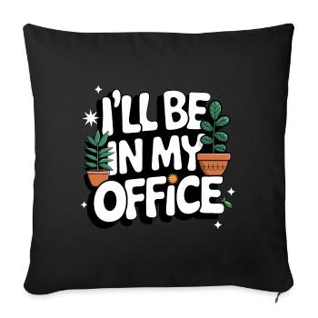 Gardener Garden Plants Gardening - Sofa pillowcase 17,3'' x 17,3'' (45 x 45 cm) - black - Front