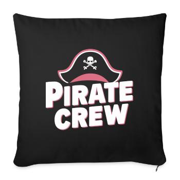 Pirate Pirate Carnaval Halloween - Housse de coussin décorative 45 x 45 cm - noir - Devant