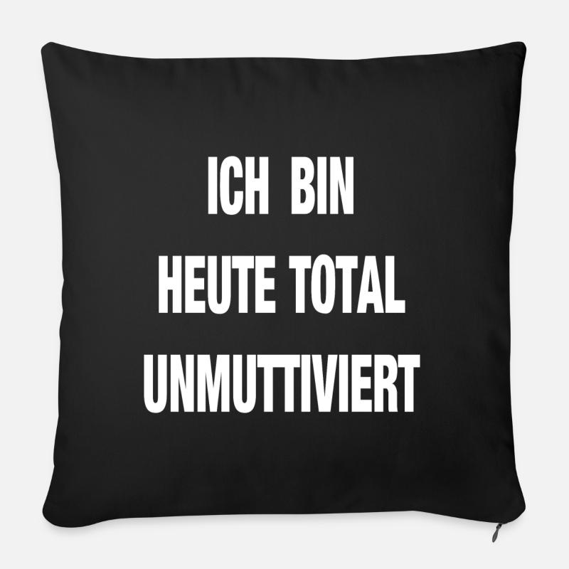 Totalement désorienté Mère sans plaisir - Housse de coussin décorative 45 x 45 cm - noir