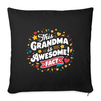 Grand-mère est la meilleure arrière-grand-mère - Housse de coussin décorative 45 x 45 cm - noir - Devant