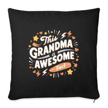 Grand-mère est la meilleure arrière-grand-mère - Housse de coussin décorative 45 x 45 cm - noir - Devant
