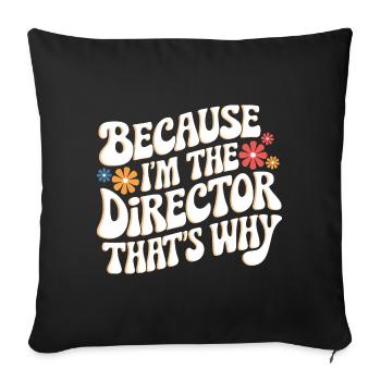 Filmmaker Film Director Cinematographer Film - Sofa pillowcase 17,3'' x 17,3'' (45 x 45 cm) - black - Front