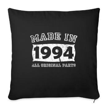 Année de naissance Naissance naissance 1994 - Housse de coussin décorative 45 x 45 cm - noir - Devant