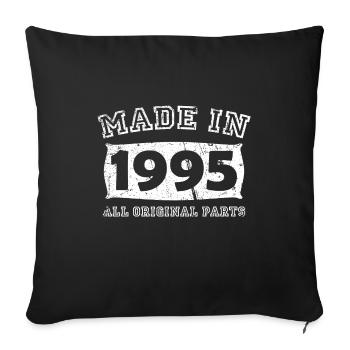 Année de naissance Naissance naissance 1995 - Housse de coussin décorative 45 x 45 cm - noir - Devant