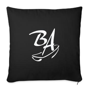 Bassin d'Arcachon - Housse de coussin décorative 45 x 45 cm - noir - Devant