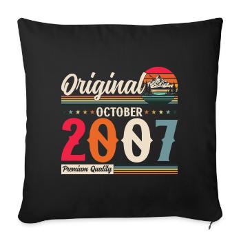 17th Birthday Legend October 2007 Volume 07 - Sofa pillowcase 17,3'' x 17,3'' (45 x 45 cm) - black - Front