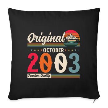 21 Légende d’anniversaire Octobre 2003 Volume 03 - Housse de coussin décorative 45 x 45 cm - noir - Devant
