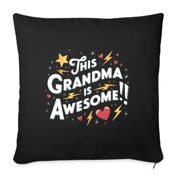 Grand-mère est la meilleure arrière-grand-mère - Housse de coussin décorative 45 x 45 cm - noir - Devant