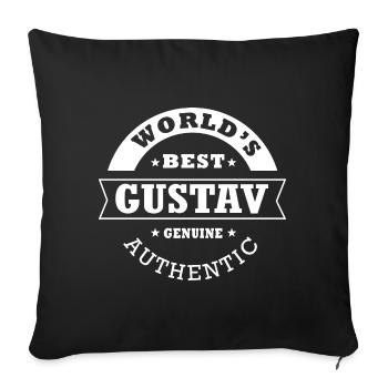 Gustav gustav - Sofa pillowcase 17,3'' x 17,3'' (45 x 45 cm) - black - Front
