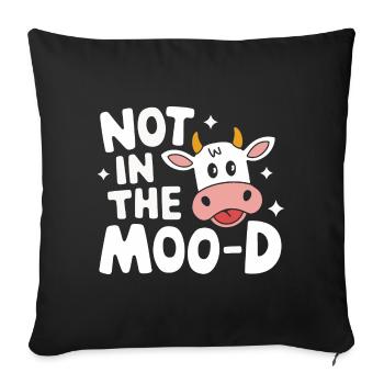 Éleveur de vaches Ferme Éleveur de vaches - Housse de coussin décorative 45 x 45 cm - noir - Devant
