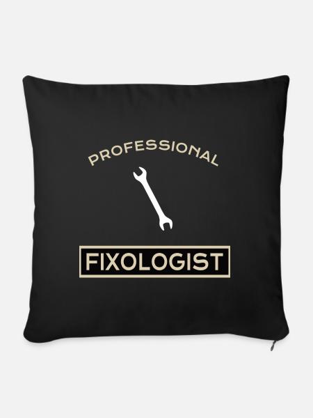 HANDYMAN: Professional Fixologist - Sofakissenbezug 45 x 45 cm - Schwarz