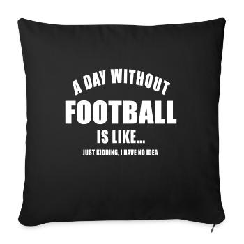 AMERICAN FOOTBALL USA BALL GAME PLAYERS GIFTS - Sofa pillowcase 17,3'' x 17,3'' (45 x 45 cm) - black - Front