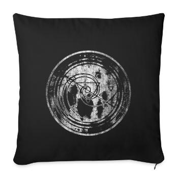 Dreieck Geometrie Rune Runen - Sofakissenbezug 45 x 45 cm - Schwarz - Vorne