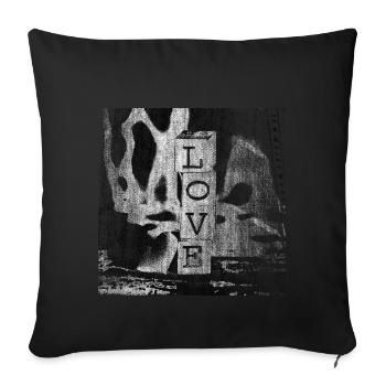 Dear Dice Players - Sofa pillowcase 17,3'' x 17,3'' (45 x 45 cm) - black - Front