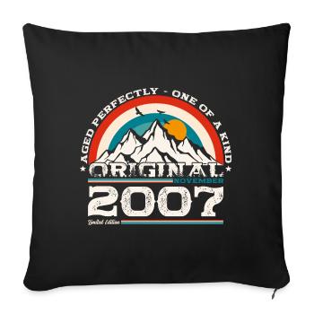 17th Birthday Legend November 2007 Volume 07 - Sofa pillowcase 17,3'' x 17,3'' (45 x 45 cm) - black - Front