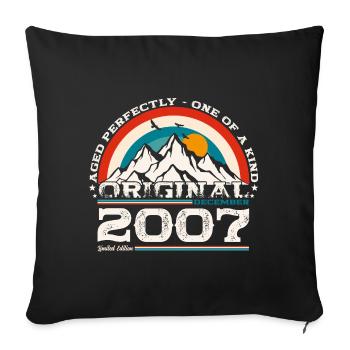 17th Birthday Legend December 2007 Volume 07 - Sofa pillowcase 17,3'' x 17,3'' (45 x 45 cm) - black - Front