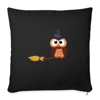 Sorcière - Housse de coussin décorative 45 x 45 cm - noir - Devant