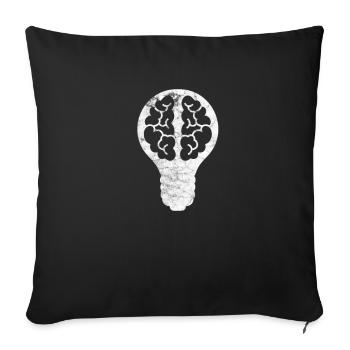 science - Sofa pillowcase 17,3'' x 17,3'' (45 x 45 cm) - black - Front