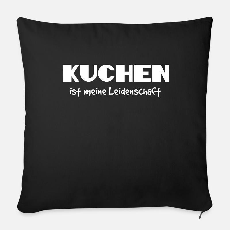 Kuchen - Sofakissenbezug 45 x 45 cm - Schwarz