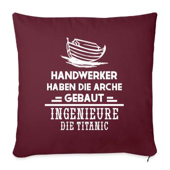 Artisan Spell – Ark - Sofa pillowcase 17,3'' x 17,3'' (45 x 45 cm) - burgundy - Front