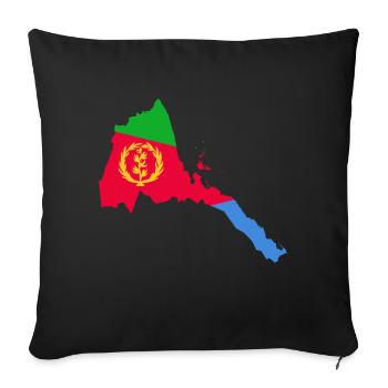 Habesha T-Shirt Eritrea Injera Ethiopia Gift Idea - Sofakissenbezug 45 x 45 cm - Schwarz - Vorne