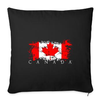 Canada Canada Vancouver Ottawa Flag Flag Flag - Sofa pillowcase 17,3'' x 17,3'' (45 x 45 cm) - black - Front