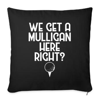 Golfer Holen Sie sich einen Mulligan Golf Liebhaber - Sofakissenbezug 45 x 45 cm - Schwarz - Vorne