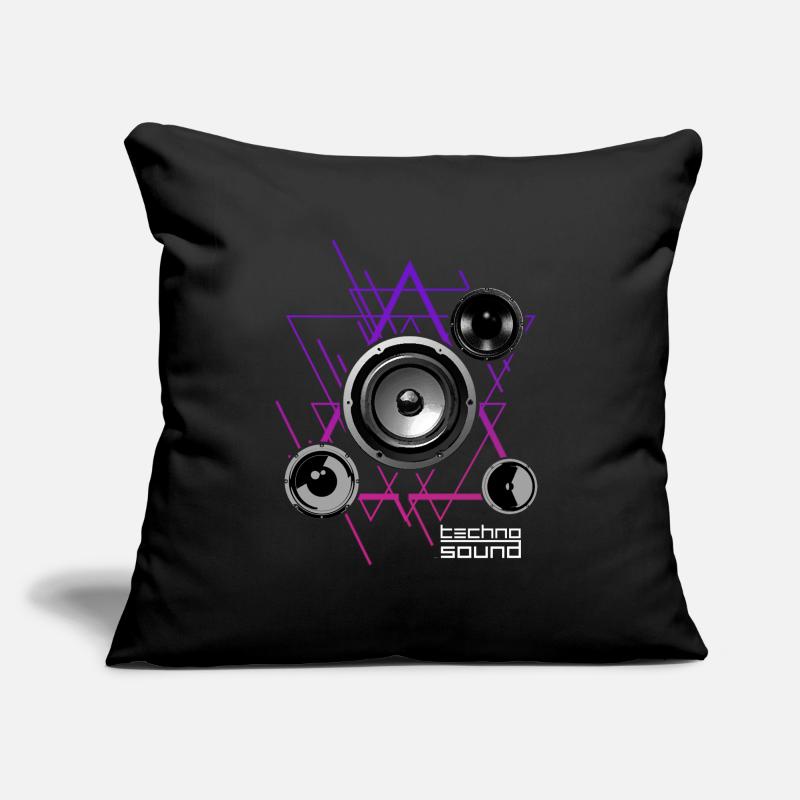 Techno House Electro Sound Lautsprecher Geschenk Sofakissenbezug 45 x 45 cm
