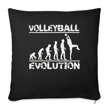 Evolution Volleyball - Sofakissenbezug 45 x 45 cm - Schwarz - Vorne