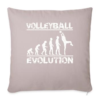 Evolution Volleyball - Sofakissenbezug 45 x 45 cm - helles Taupe - Vorne