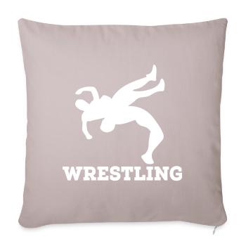 Wrestling - Sofa pillowcase 17,3'' x 17,3'' (45 x 45 cm) - light taupe - Front