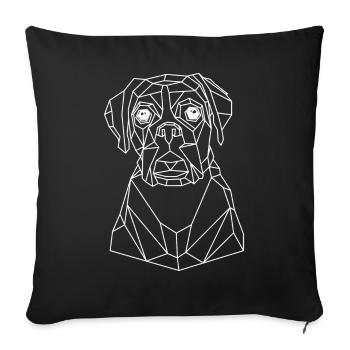 Cooler Hund - Sofakissenbezug 45 x 45 cm - Schwarz - Vorne