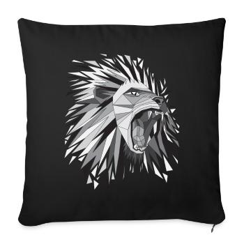 Lionne lionne - Housse de coussin décorative 45 x 45 cm - noir - Devant