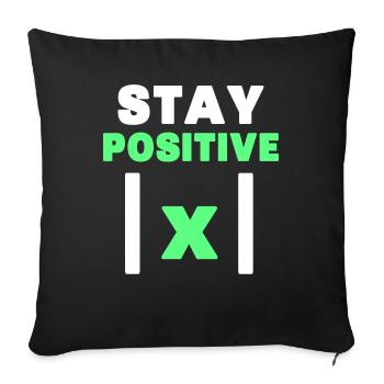 Math nerd - Housse de coussin décorative 45 x 45 cm - noir - Devant