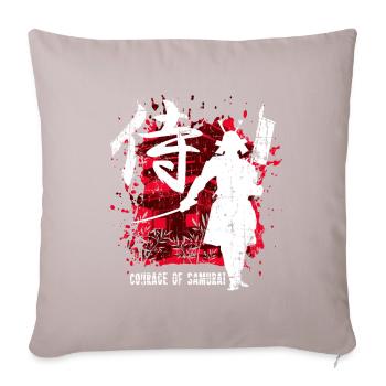 Samurai warrior gift - Sofa pillowcase 17,3'' x 17,3'' (45 x 45 cm) - light taupe - Front