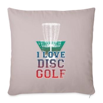 Disc Golf - Housse de coussin décorative 45 x 45 cm - taupe clair - Devant