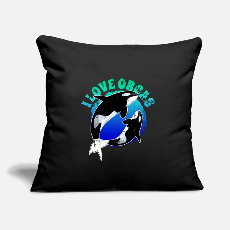 Orca Orca Housse de coussin décorative 45 x 45 cm