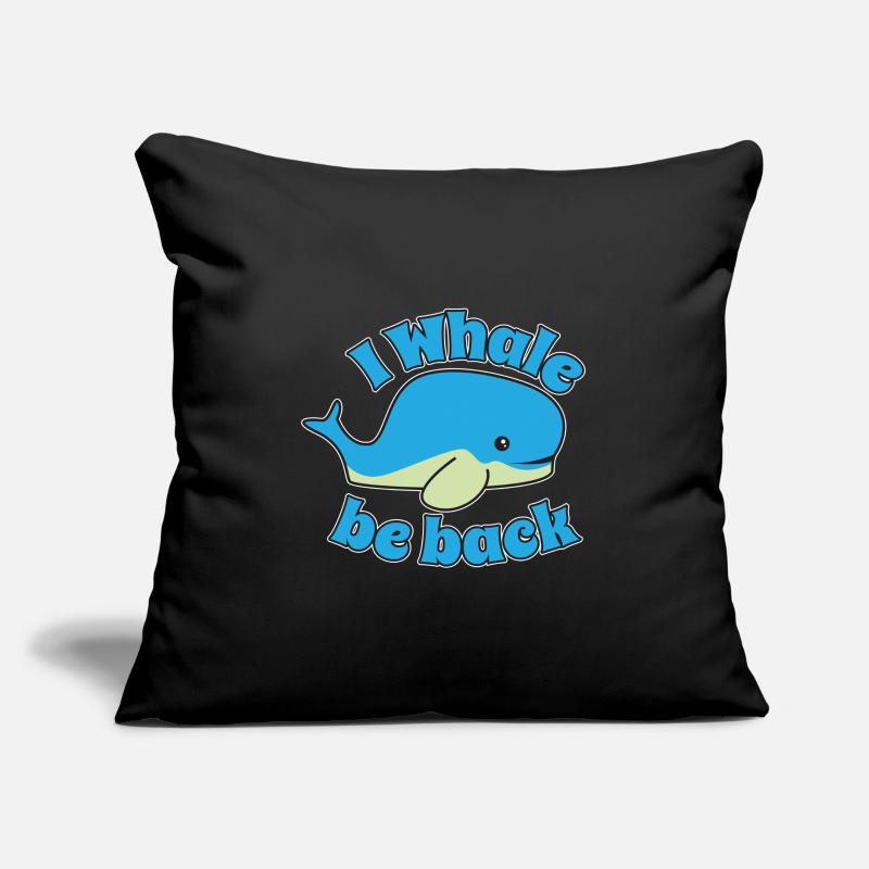 Baleine bébé Housse de coussin décorative 45 x 45 cm