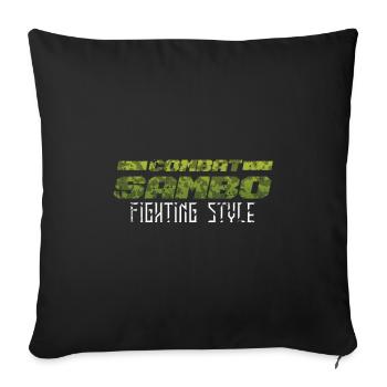 Combat Sambo Geschenk - Sofakissenbezug 45 x 45 cm - Schwarz - Vorne
