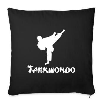 taek won do gift shirt - Sofa pillowcase 17,3'' x 17,3'' (45 x 45 cm) - black - Front