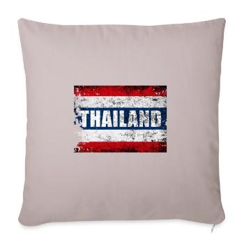Thaïlande - Housse de coussin décorative 45 x 45 cm - taupe clair - Devant