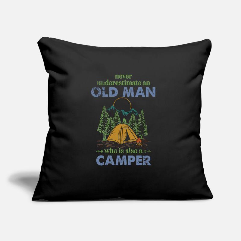 Camping The Old Man Camper Geschenkidee Sofakissenbezug 45 x 45 cm