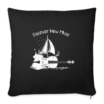Violin Symphony Classical Music - Sofa pillowcase 17,3'' x 17,3'' (45 x 45 cm) - black - Front