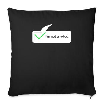 Funny Gift Programmer Computer Nerds - Sofa pillowcase 17,3'' x 17,3'' (45 x 45 cm) - black - Front