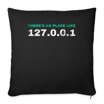 Funny Gift Programmer Computer Nerds - Sofa pillowcase 17,3'' x 17,3'' (45 x 45 cm) - black - Front